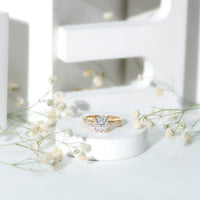 Lab Grown Diamond Timeless Engagement Ring With Side Stones