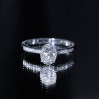Certified 7X9 MM Lab Grown Diamond Oval Engagement Ring