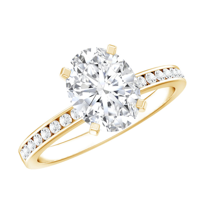 Rosec Jewels lab-grown 7x9 mm oval diamond engagement ring featuring a sparkling oval-cut diamond setting and elegant band.
