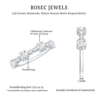 Lab Grown Diamond Stackable Eternity Ring For Women