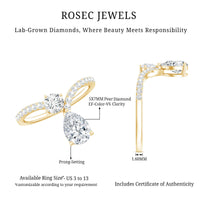 Designer Lab Grown Diamond Engagement Ring