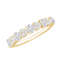 Brilliant Cut Lab Grown Diamond Heart Wedding Band Ring