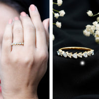 Brilliant Cut Lab Grown Diamond Heart Wedding Band Ring
