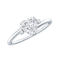 7 mm Heart Lab Grown Diamond Proposal Ring For Her