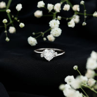 7 mm Heart Lab Grown Diamond Proposal Ring For Her