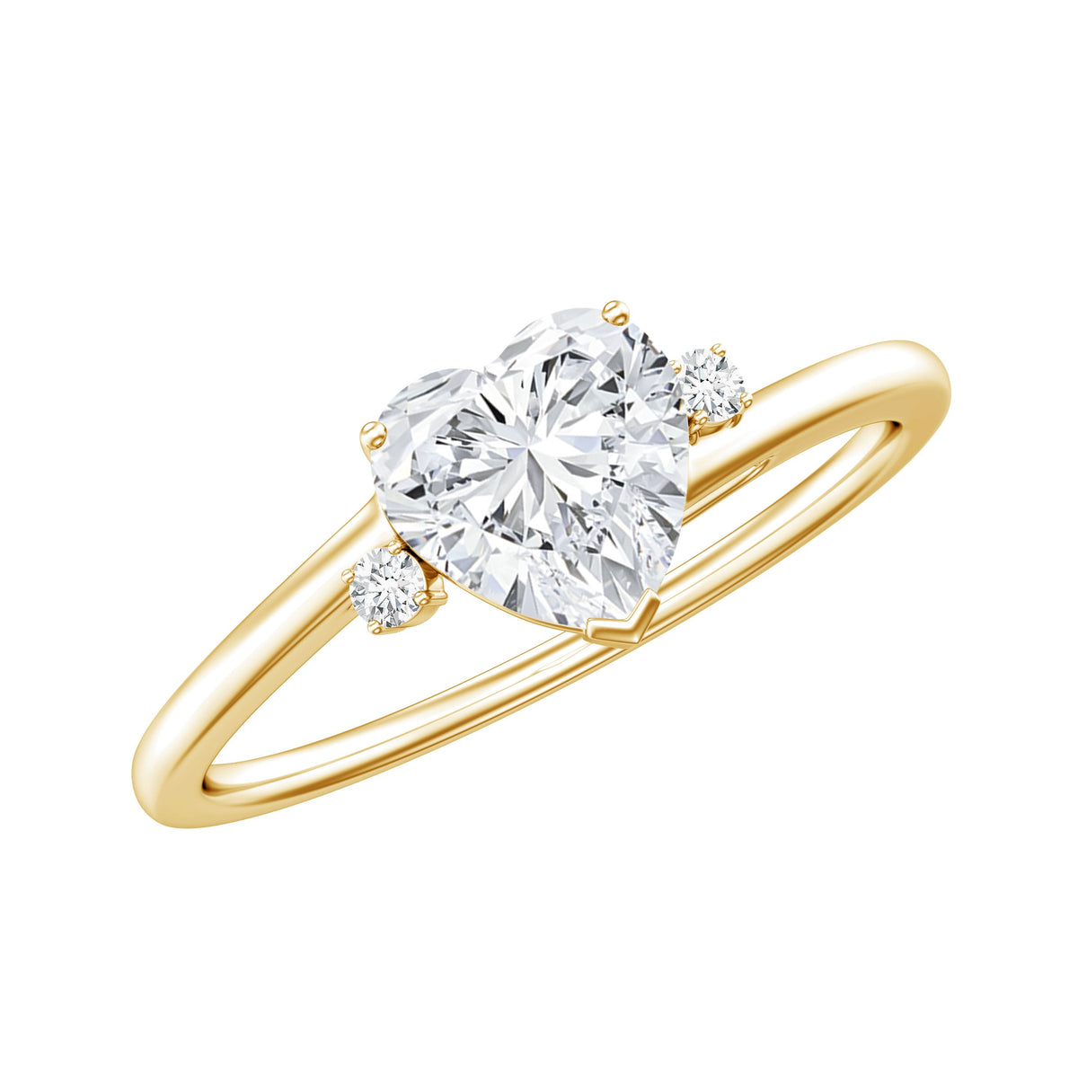 7 mm Heart Lab Grown Diamond Proposal Ring For Her
