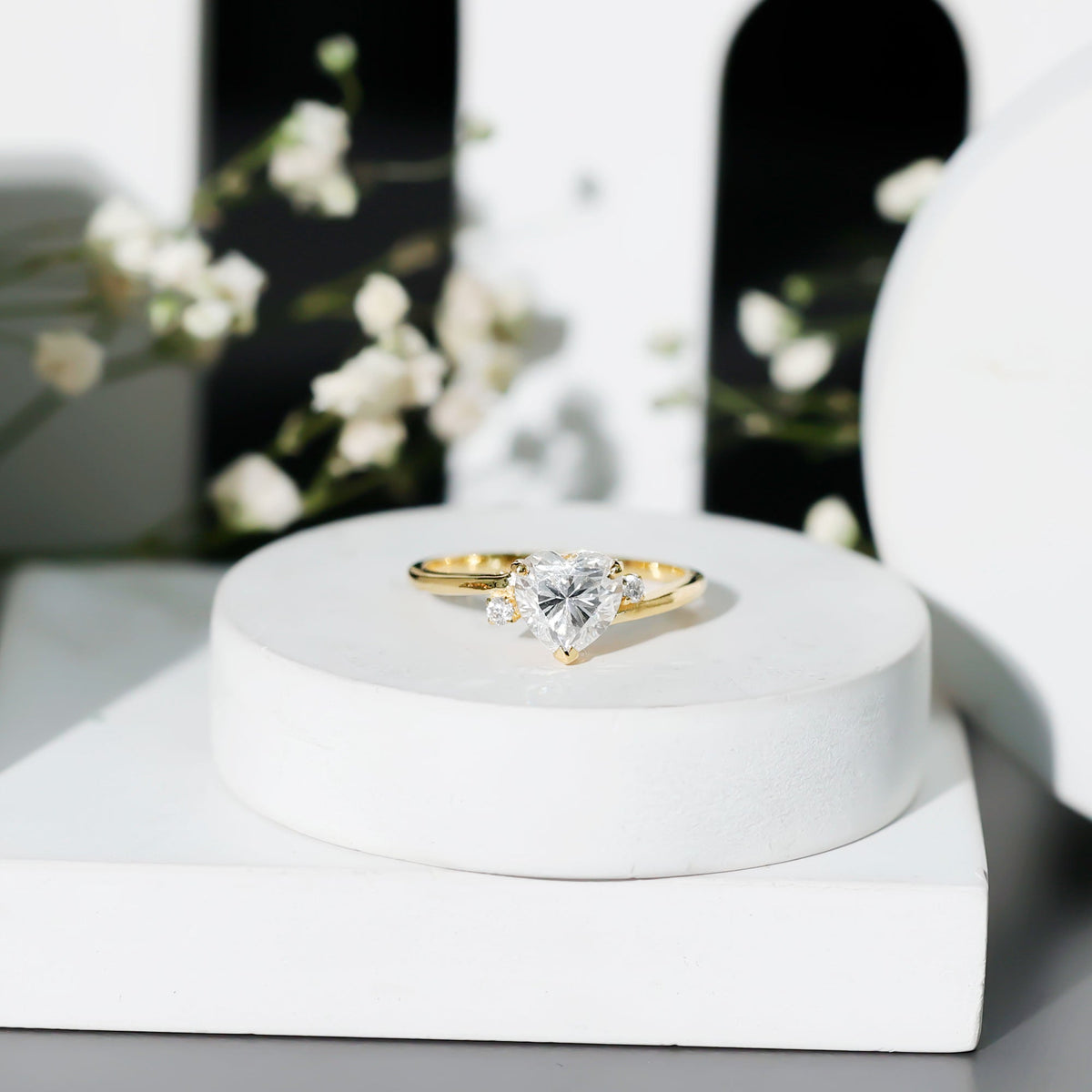 7 mm Heart Lab Grown Diamond Proposal Ring For Her