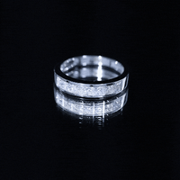 Certified Brilliant Cut Diamond Princess Cut Wedding Band