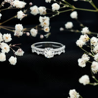 Brilliant Cut Lab Grown Diamond Designer Engagement Ring