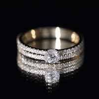 Certified Lab Created Diamond Wedding Ring Set For Bride