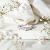 Certified Lab Created Diamond Wedding Ring Set For Bride