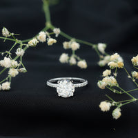 Certified 9 MM Lab Grown Solitaire Diamond Engagement Ring