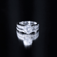Certified Lab Diamond 2 Carat Round Engagement Ring with Enhancer