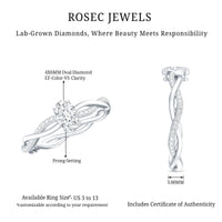 Lab Grown Diamond Promise Ring With Twisted Shank