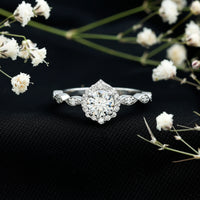Brilliant Cut Lab Grown Diamond Vintage Solitaire Ring