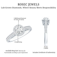 Diamond Vintage Looking Engagement Ring