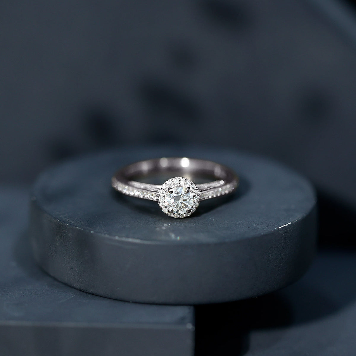 Diamond Vintage Looking Engagement Ring