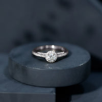 Diamond Vintage Looking Engagement Ring
