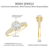 Diamond Vintage Looking Engagement Ring