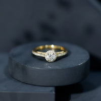 Diamond Vintage Looking Engagement Ring