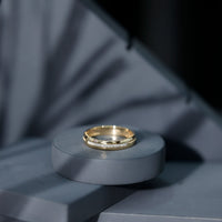 Lab Grown Diamond Twisted Rope Band with Accents