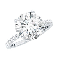 4 Carat Lab Grown Diamond Engagement Ring