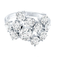 Certified Lab Grown Diamond Statement Engagement Ring for Women