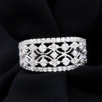 Vintage Inspired Lab Grown Diamond Wedding Band for Women