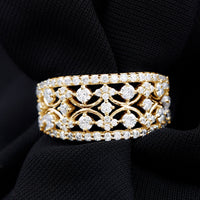 Vintage Inspired Lab Grown Diamond Wedding Band for Women