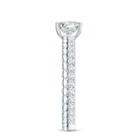 Princess Cut Lab Grown Diamond Promise Ring With Certificate
