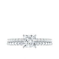 Princess Cut Lab Grown Diamond Promise Ring With Certificate