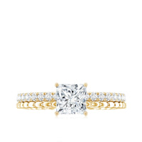 Princess Cut Lab Grown Diamond Promise Ring With Certificate