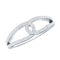 Brilliant Cut Lab Created Diamond Knot Anniversary Ring for Her