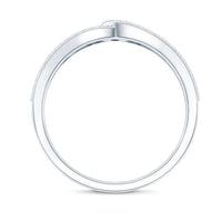 Brilliant Cut Lab Created Diamond Knot Anniversary Ring for Her