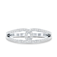 Brilliant Cut Lab Created Diamond Knot Anniversary Ring for Her