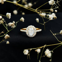 Certified 1.2 Carat Lab Grown Diamond Oval Shape Engagement Ring