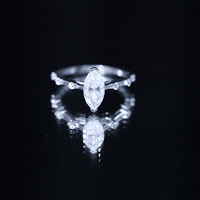 Marquise Shape Lab Grown Diamond Solitaire Ring With Certificate
