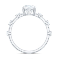 Round Brilliant Cut Lab Grown Diamond Traditional Engagement Ring