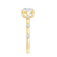 Round Brilliant Cut Lab Grown Diamond Traditional Engagement Ring