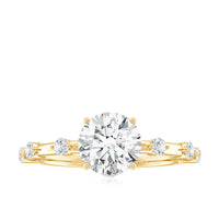 Round Brilliant Cut Lab Grown Diamond Traditional Engagement Ring