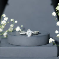 Pear Cut Diamond Classic Engagement Ring