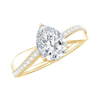 Pear Cut Diamond Classic Engagement Ring