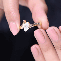 Lab Diamond 5X10 MM Marquise Engagement Ring in Tension Mount Setting