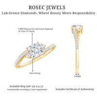 Certified Lab Grown Diamond Promise Engagement Ring