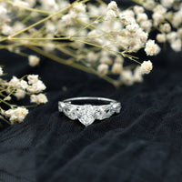 Certified 7 MM Lab Grown Diamond Heart Shaped Engagement Ring