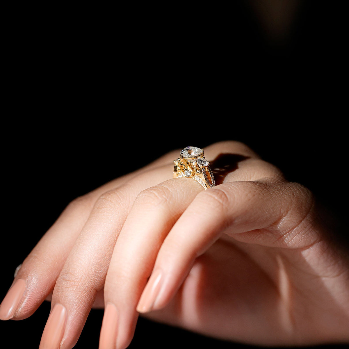 Certified 7 MM Lab Grown Diamond Heart Shaped Engagement Ring