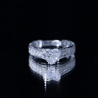 Heart Engagement Ring With Lab Grown Diamonds