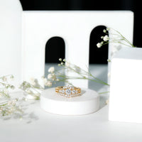 Lab Grown Diamond Trio Wedding Ring Set For Bride
