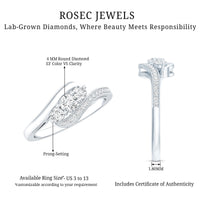 Certified Diamond 3 Stone Promise Ring