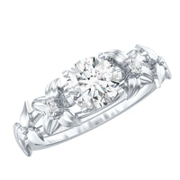 Certified 1 Ct Lab Grown Diamond Nature Engagement Ring